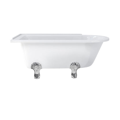 Burlington Hampton 150cm Showering Bath with Luxury Feet