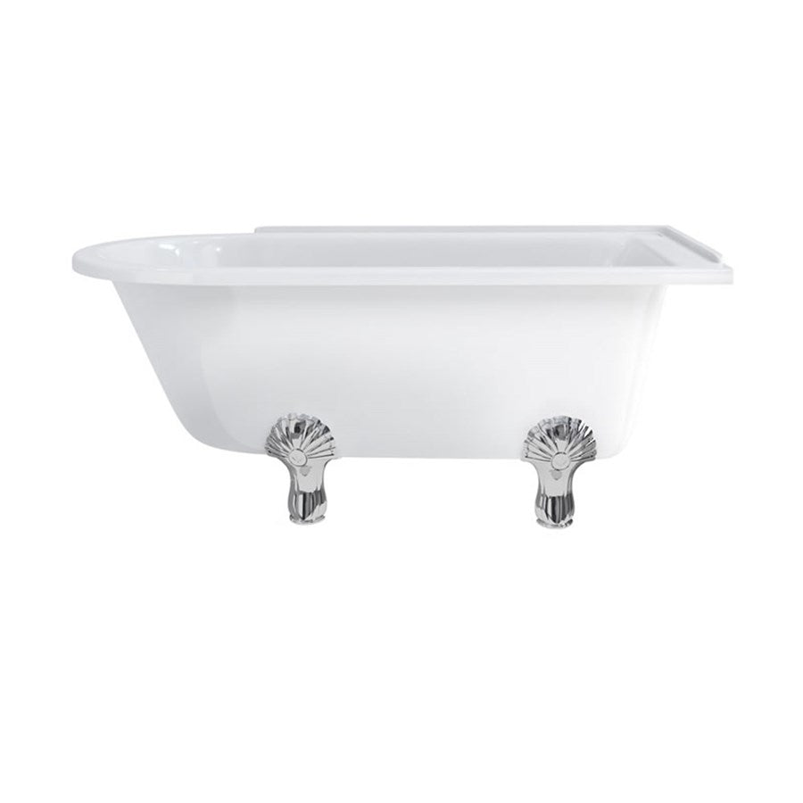 Burlington Hampton 150cm Showering Bath with Luxury Feet