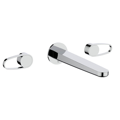 Crosswater Lazo Basin 3 Hole Set Wall Mounted