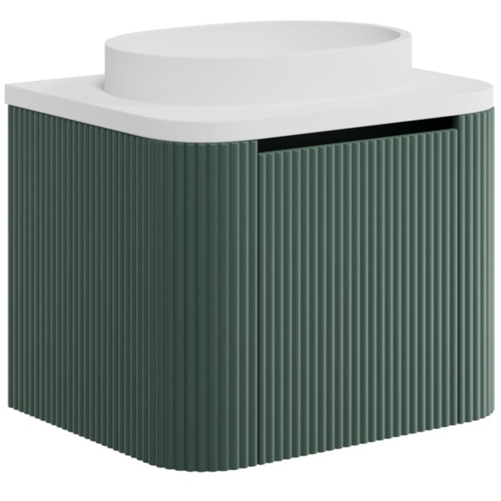 Luxe81 Linea Curve 600mm Wall Hung Basin Vanity Unit