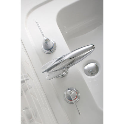 Lefroy Brooks Belle Aire basin mixer with levers & click-up waste