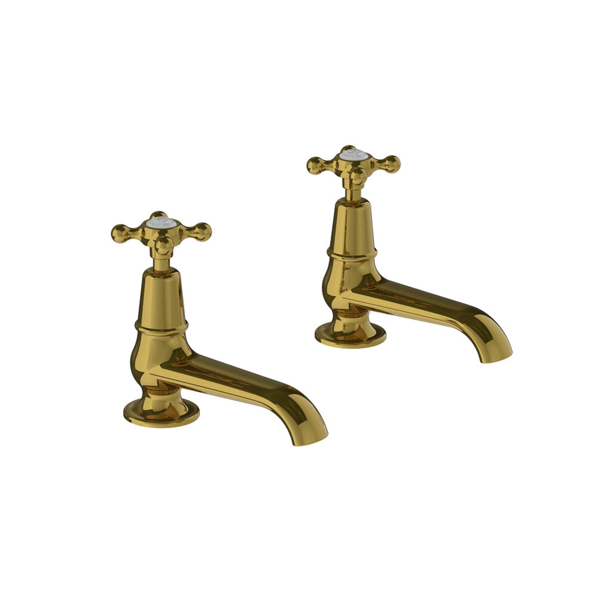 Lefroy Brooks Connaught long nose basin pillar taps