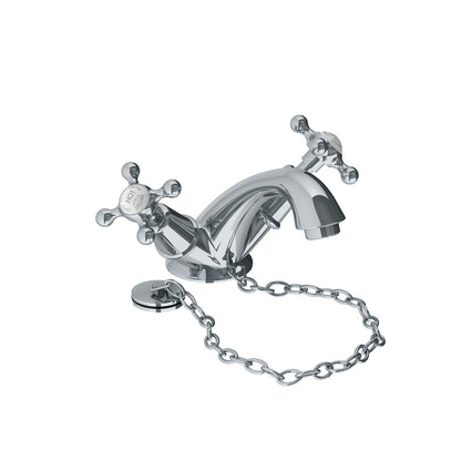 Lefroy Brooks Connaught mono basin mixer with stay chain & waste kit