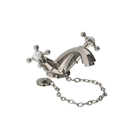 Lefroy Brooks Connaught mono basin mixer with stay chain & waste kit