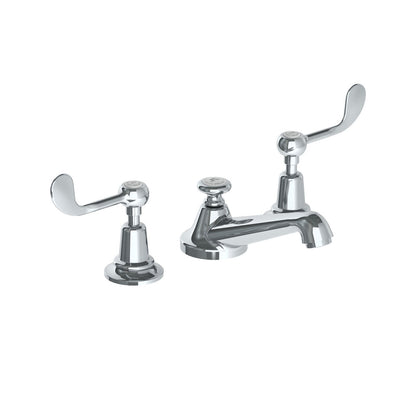 Lefroy Brooks Classic basin mixer with Lefroy Brooks Connaught levers and pop-up waste