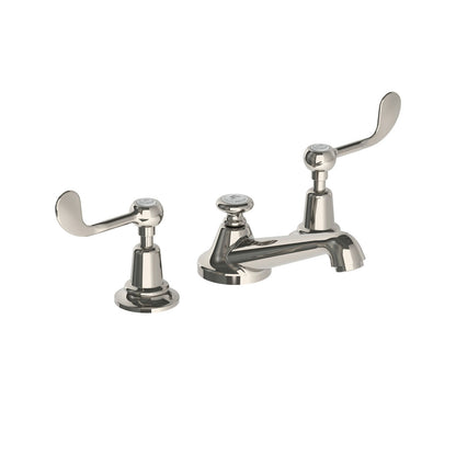 Lefroy Brooks Classic basin mixer with Lefroy Brooks Connaught levers and pop-up waste