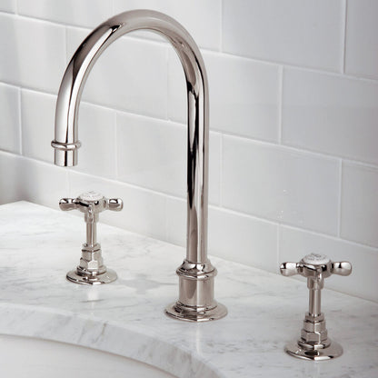 Lefroy Brooks Classic tubular basin mixer with click-up waste
