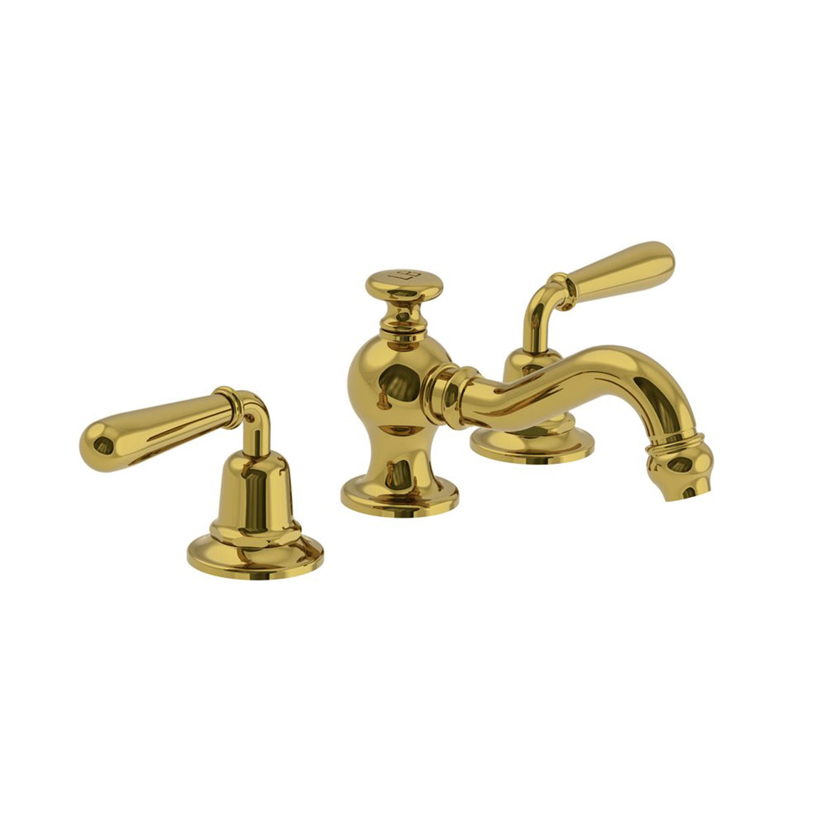 Lefroy Brooks La Chapelle basin mixer with metal torpille levers & pop-up waste