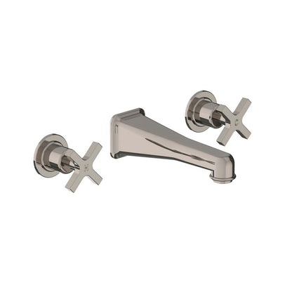 Lefroy Brooks Janey Mac wall mounted basin mixer with cross handles