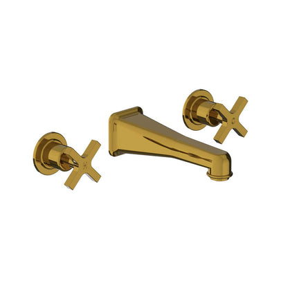 Lefroy Brooks Janey Mac wall mounted basin mixer with cross handles