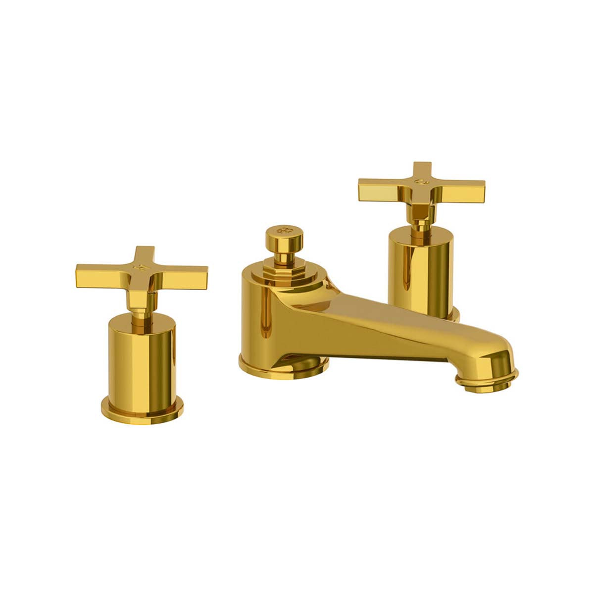 Lefroy Brooks Janey Mac basin mixer with cross handles & pop-up waste