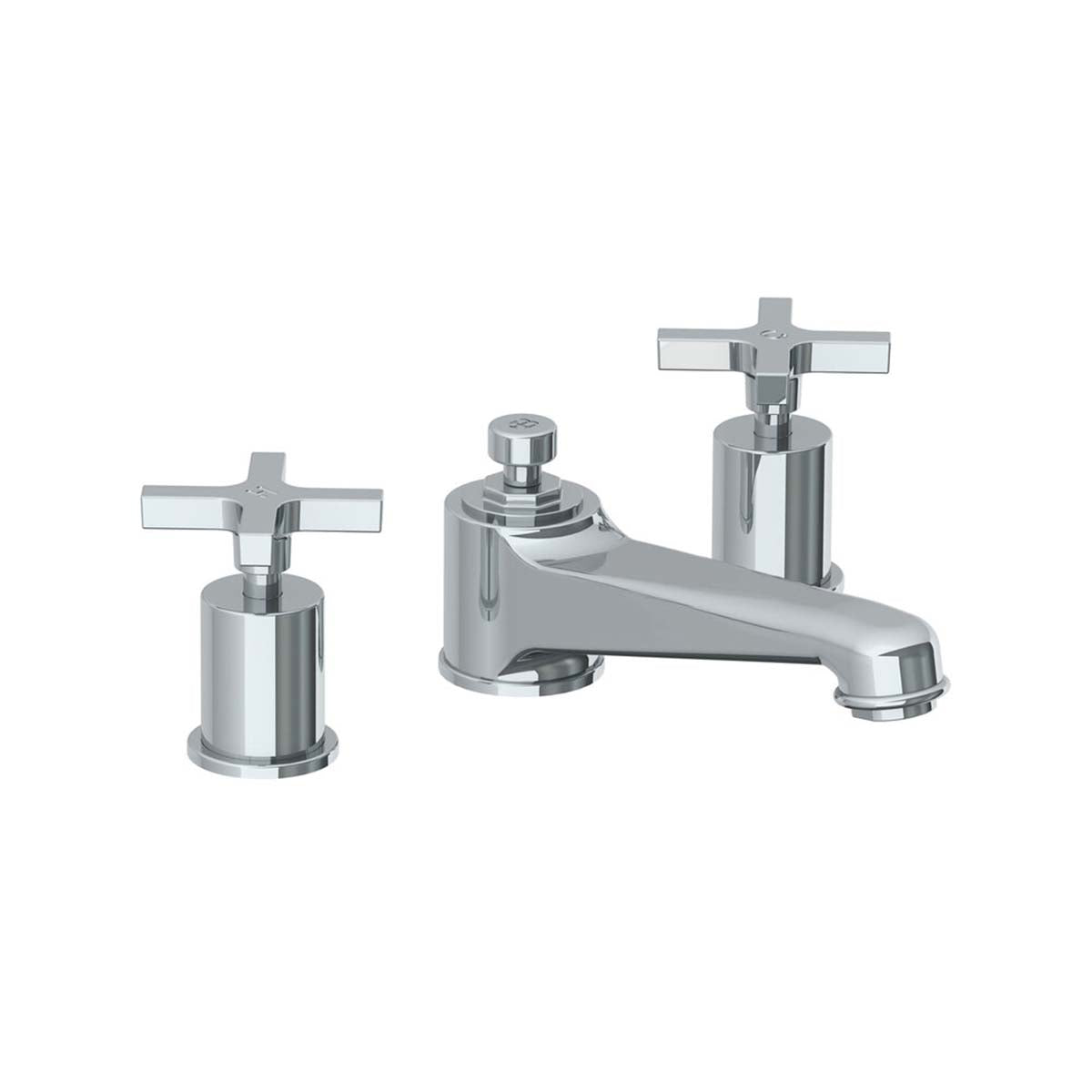 Lefroy Brooks Janey Mac basin mixer with cross handles & pop-up waste