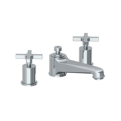 Lefroy Brooks Janey Mac basin mixer with cross handles & pop-up waste
