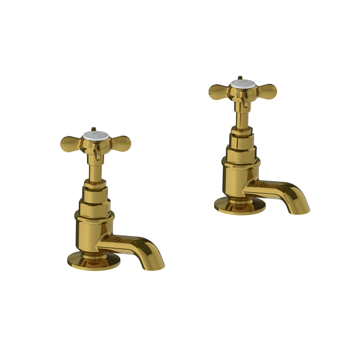 Lefroy Brooks Classic short nose cloakroom pillar taps