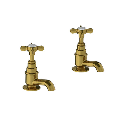 Lefroy Brooks Classic short nose cloakroom pillar taps