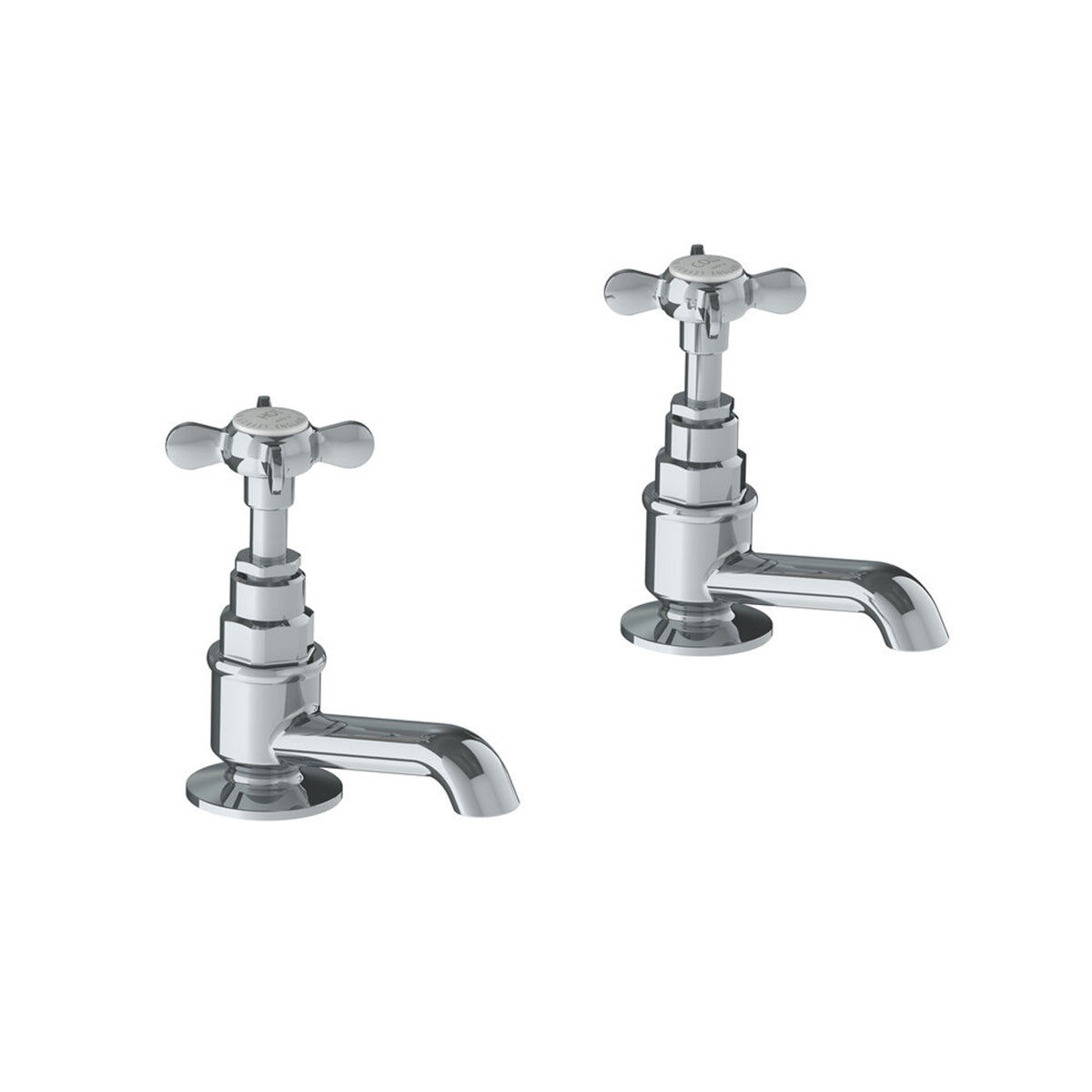 Lefroy Brooks Classic basin pillar taps