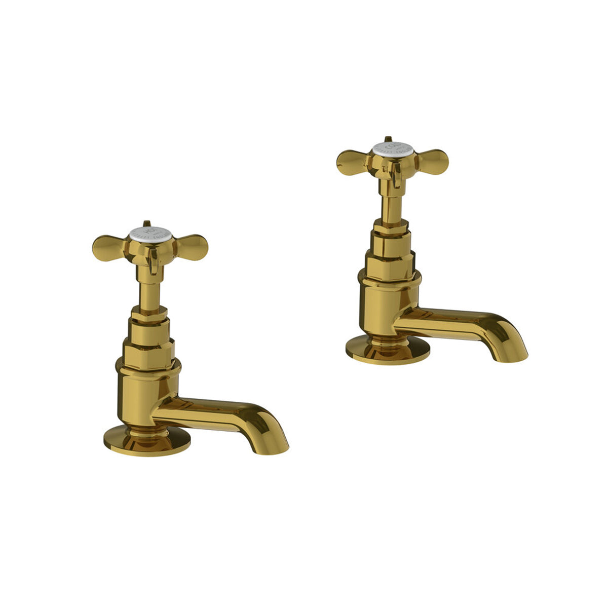 Lefroy Brooks Classic basin pillar taps