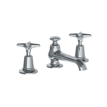 Lefroy Brooks Connaught basin mixer with star handles and pop-up waste