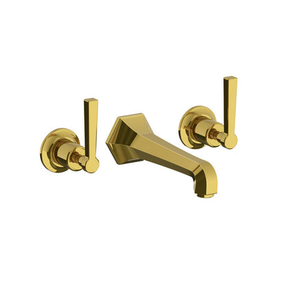 Lefroy Brooks Mackintosh wall mounted basin mixer with metal levers