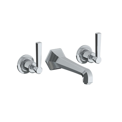 Lefroy Brooks Mackintosh wall mounted basin mixer with metal levers