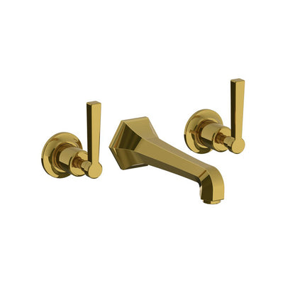 Lefroy Brooks Mackintosh wall mounted basin mixer with metal levers