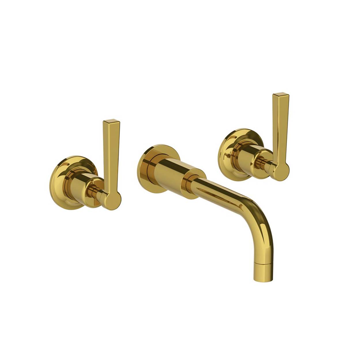 Lefroy Brooks Zu wall mounted basin mixer with Mackintosh levers