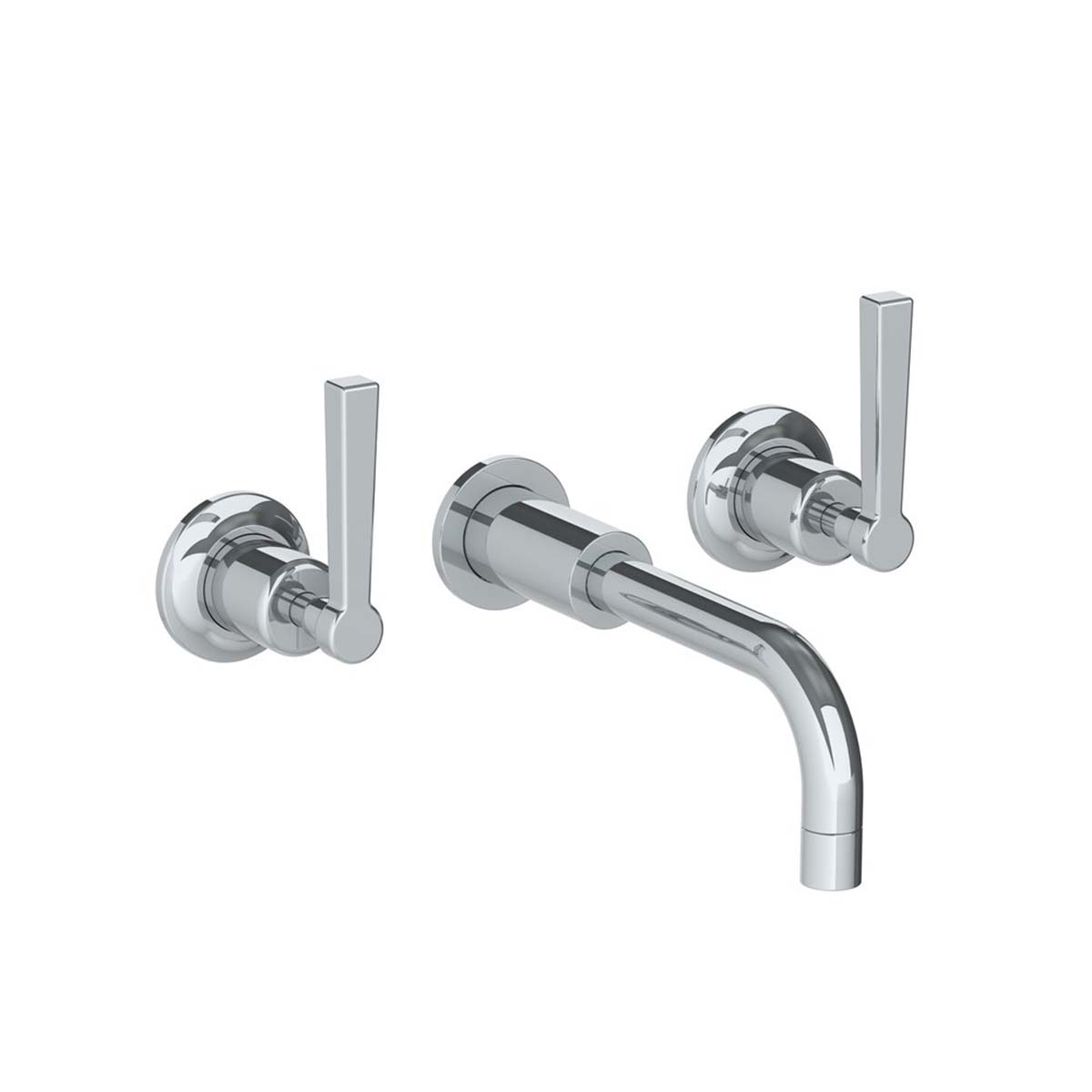 Lefroy Brooks Zu wall mounted basin mixer with Mackintosh levers
