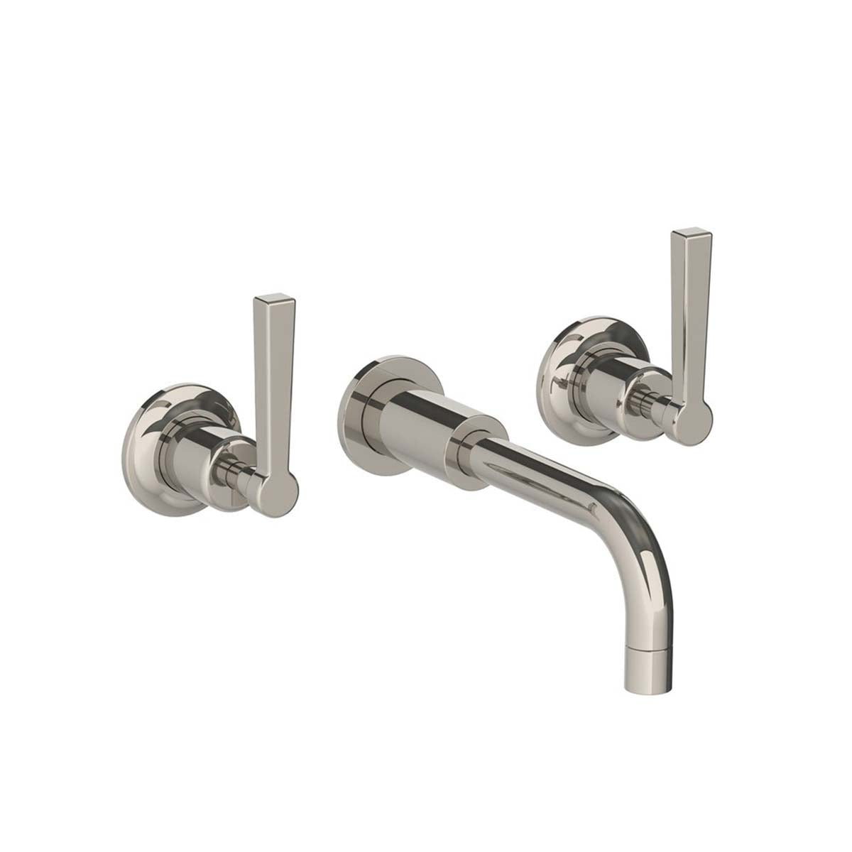 Lefroy Brooks Zu wall mounted basin mixer with Mackintosh levers