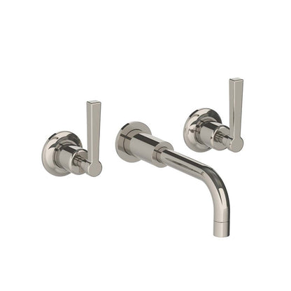 Lefroy Brooks Zu wall mounted basin mixer with Mackintosh levers