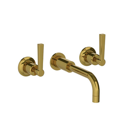 Lefroy Brooks Zu wall mounted basin mixer with Mackintosh levers