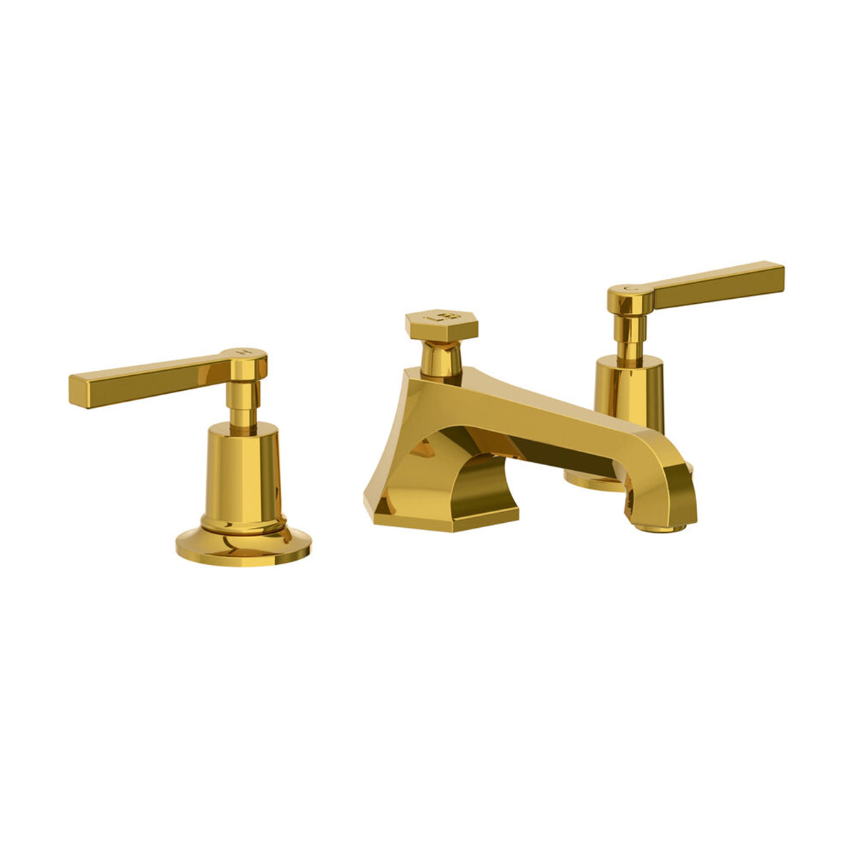 Lefroy Brooks Mackintosh basin mixer with metal levers & pop up waste