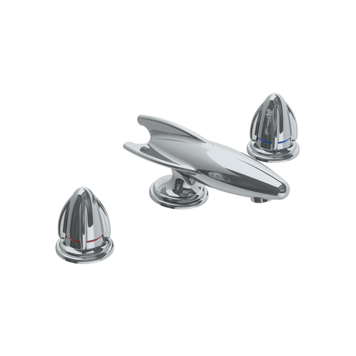 Lefroy Brooks Belle Aire basin mixer with click-up waste