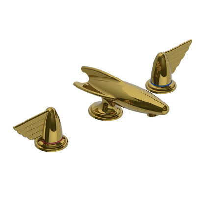 Lefroy Brooks Belle Aire basin mixer with levers & click-up waste