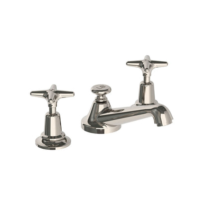 Lefroy Brooks Classic basin mixer with star handles & pop-up waste