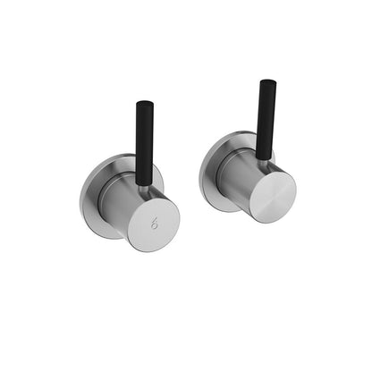 Lefroy Brooks Zu wall mounted basin flow controls