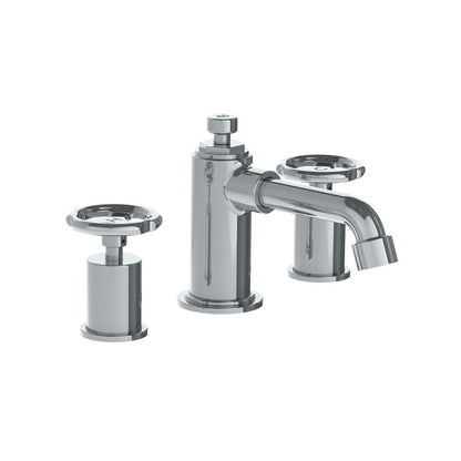 Lefroy Brooks Ten Ten basin mixer with handwheels and pop-up waste