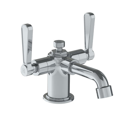 Lefroy Brooks Ten Ten mono basin mixer with levers and pop-up waste