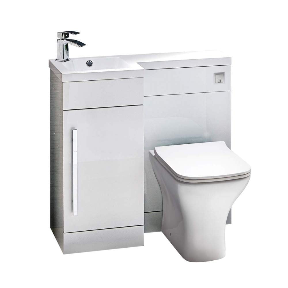 Luxe81 Lili 900mm Bathroom Furniture Pack - Gloss White