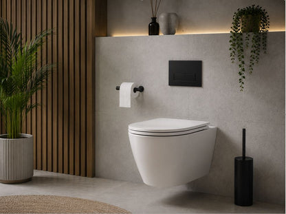 Luxe 520 Rimless Wall Hung Toilet with Soft Close Seat