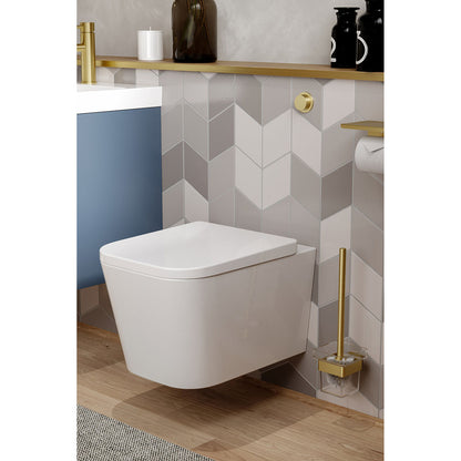 Saneux MAWH01 Matteo Gloss White Rimless Wall Hung WC Pan