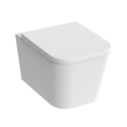 Saneux MAWH01 Matteo Gloss White Rimless Wall Hung WC Pan
