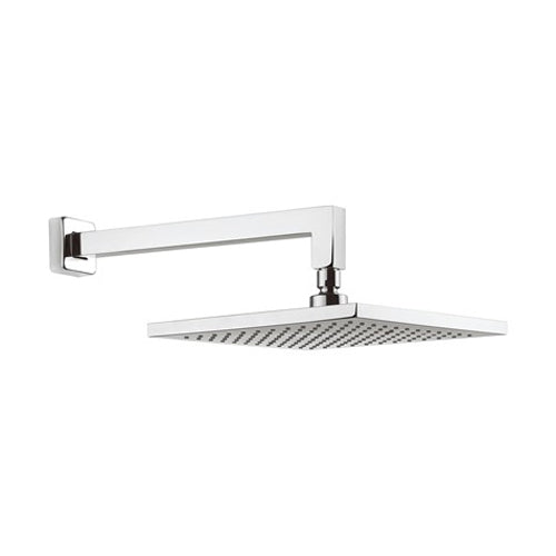 Crosswater Planet square fixed head with 340mm wall arm