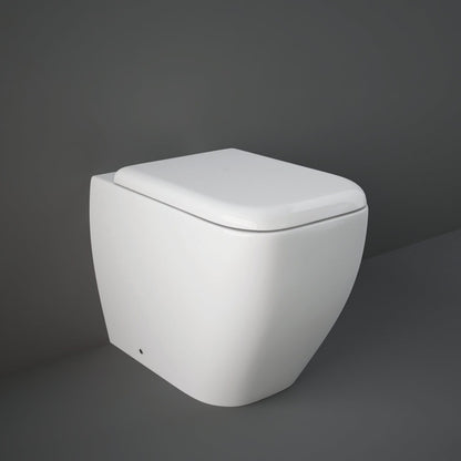 RAK MP16AWHA Metropolitan Back-To-Wall WC Pan With Soft-Close Seat 525mm Projection