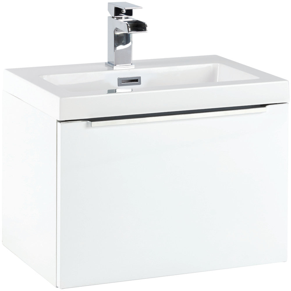 Luxe81 Muro Gloss White Wall Hung Vanity Unit