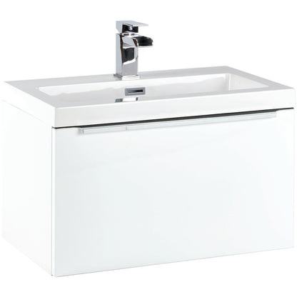 Luxe81 Muro Gloss White Wall Hung Vanity Unit