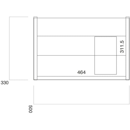 Luxe81 Muro Wall Hung Vanity Unit inc Basin