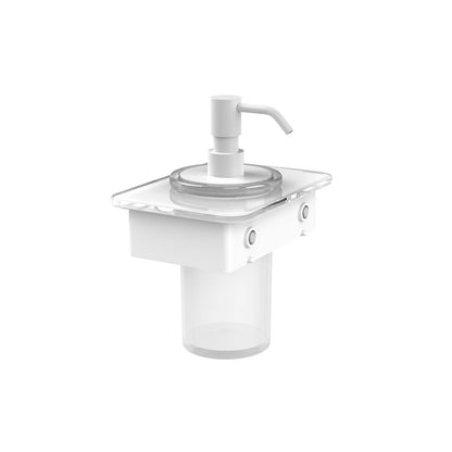 Vado Soap Dispenser with 150mm White Glass Shelf