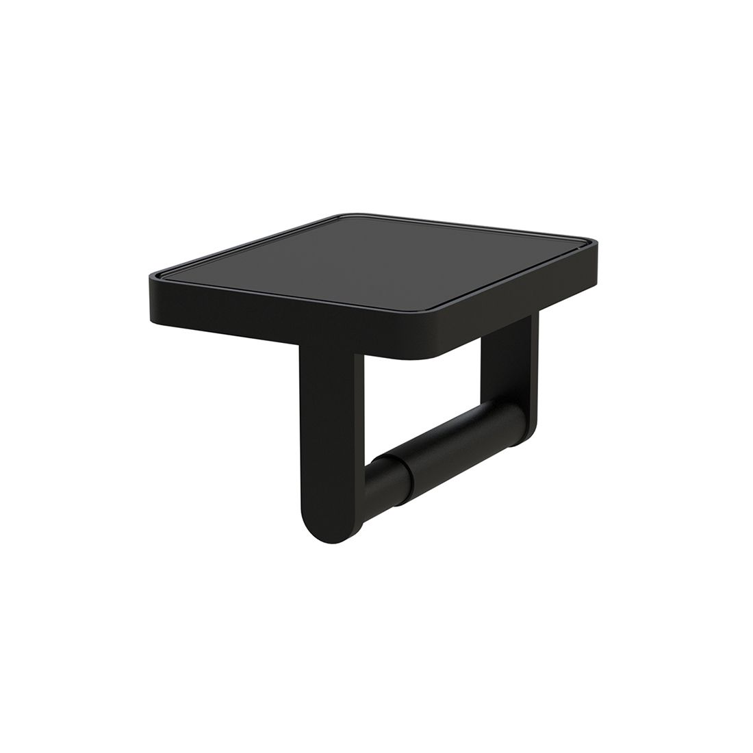 Vado Paper Holder with Black Glass