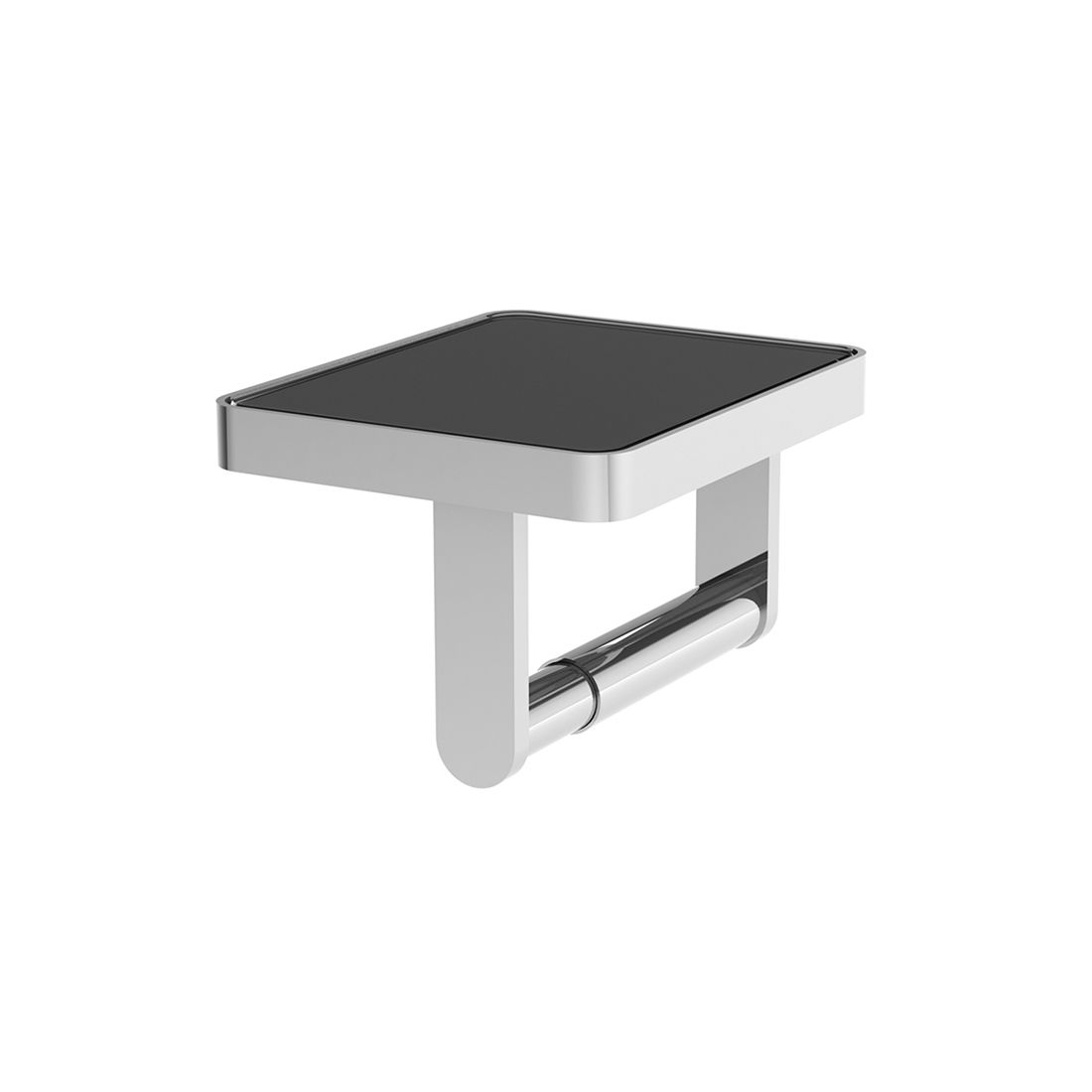 Vado Paper Holder with Black Glass