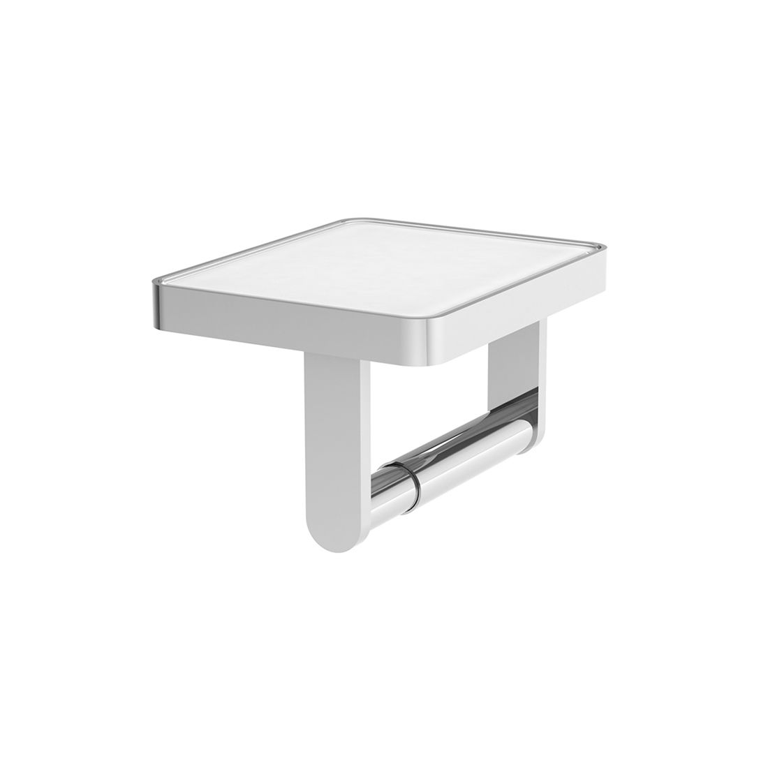 Vado Paper Holder with White Glass